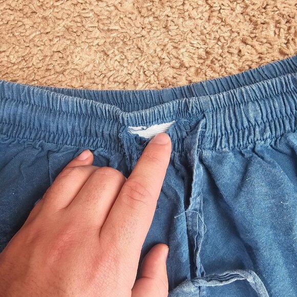 READ Kathmandu Imports Jogger Pants Small Patchwork Boho Nepal Cotton - Picture 8 of 8